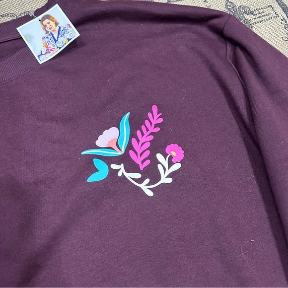 Latino Heritage Month By Sol Cotti Unisex Burgundy Crew Neck Adult Sweatshirt - Picture 7 of 13